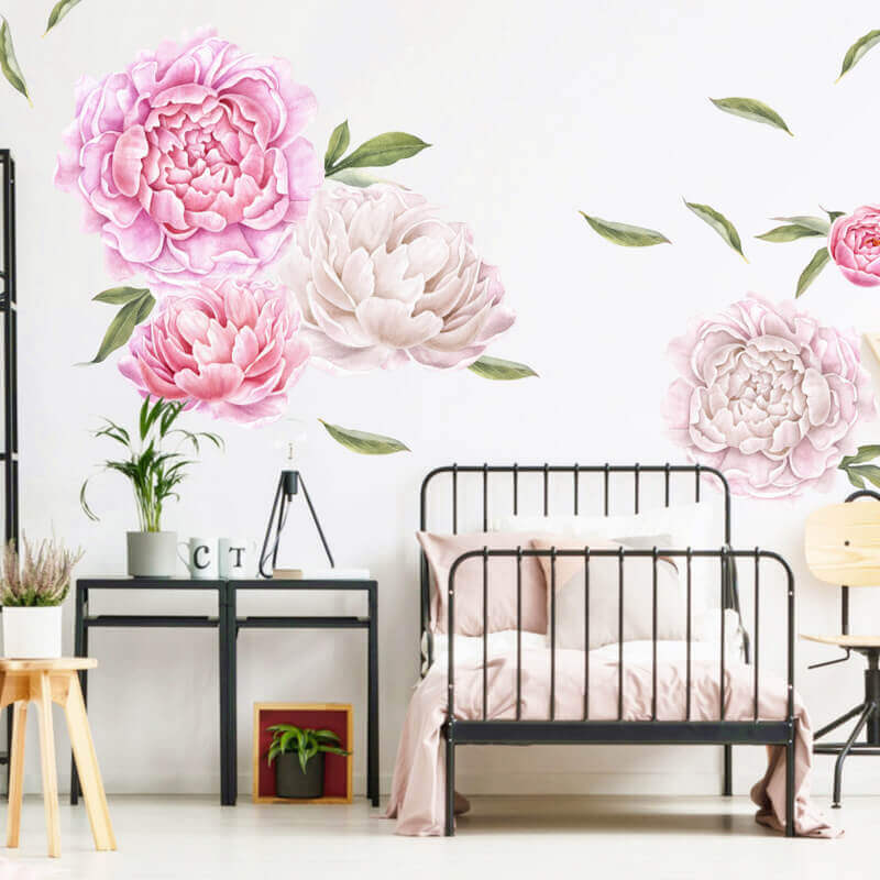 De belles poivoines roses pour décorer votre mur