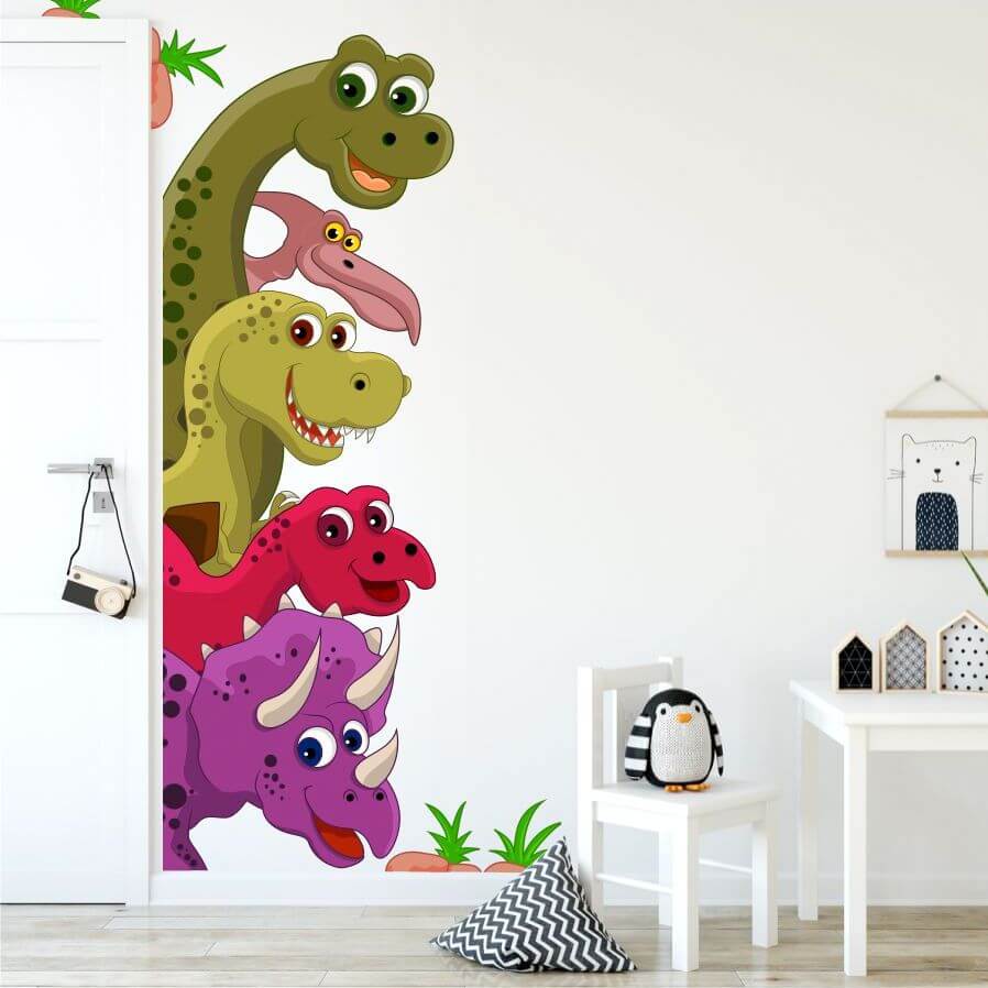Dinosaures - Sticker contour de porte
