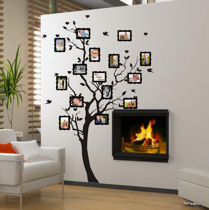 Ce sticker arbre est l'élément de décoration idéal pour exposer vos photos  de famille