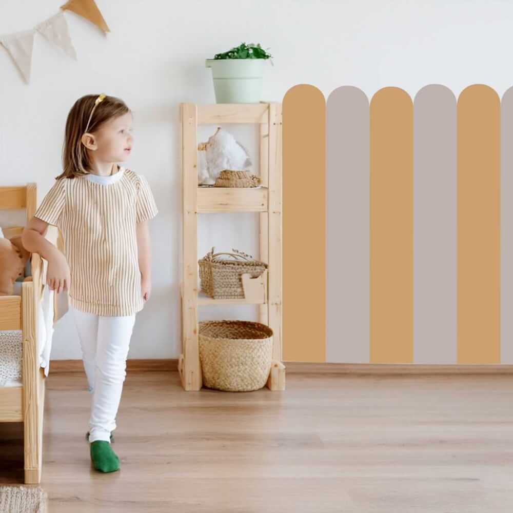 Sticker mural Arc - Sandy Garden (Couleur chaude et terreuse pour le style boho)