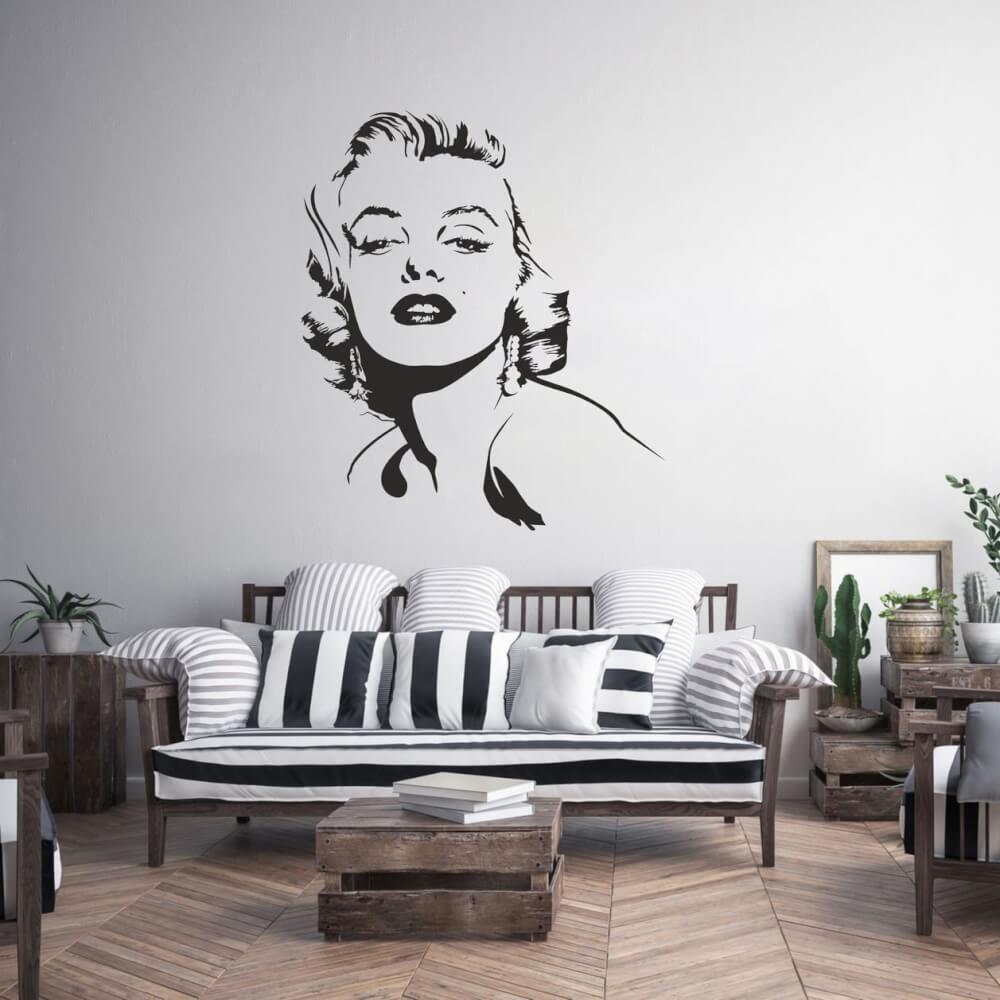 Sticker mural - Marilyn
