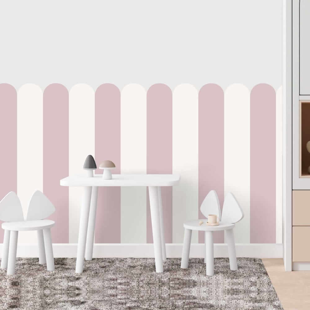 Sticker textile Arc - Candy Rose (Rose ludique et doux pour les enfants)